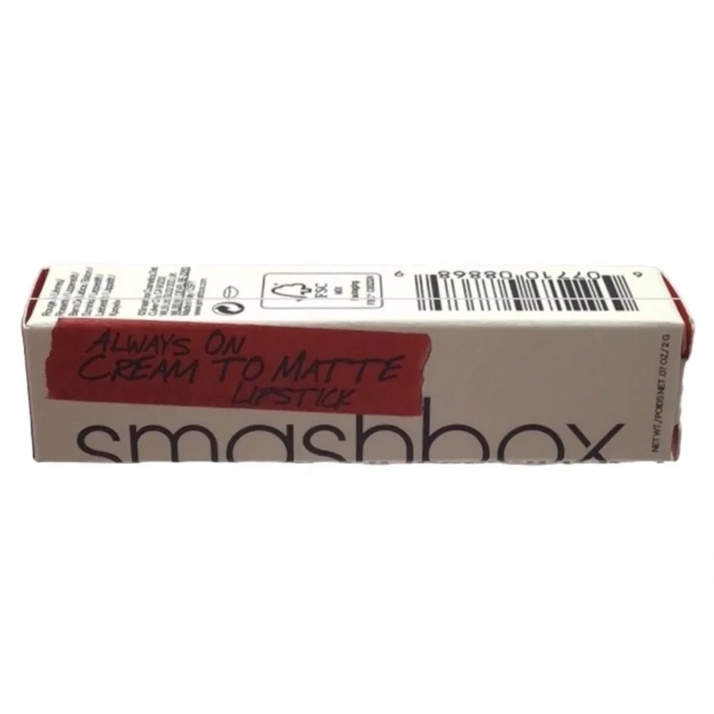 Smashbox Always on Cream to Matte Lipstick, (Caliente) (NWT)